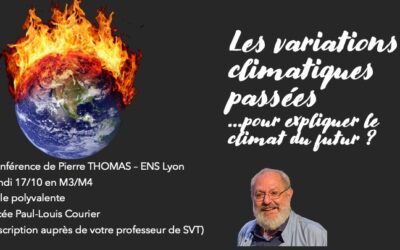 Conférence de Pierre Thomas, ENS-OSU Lyon